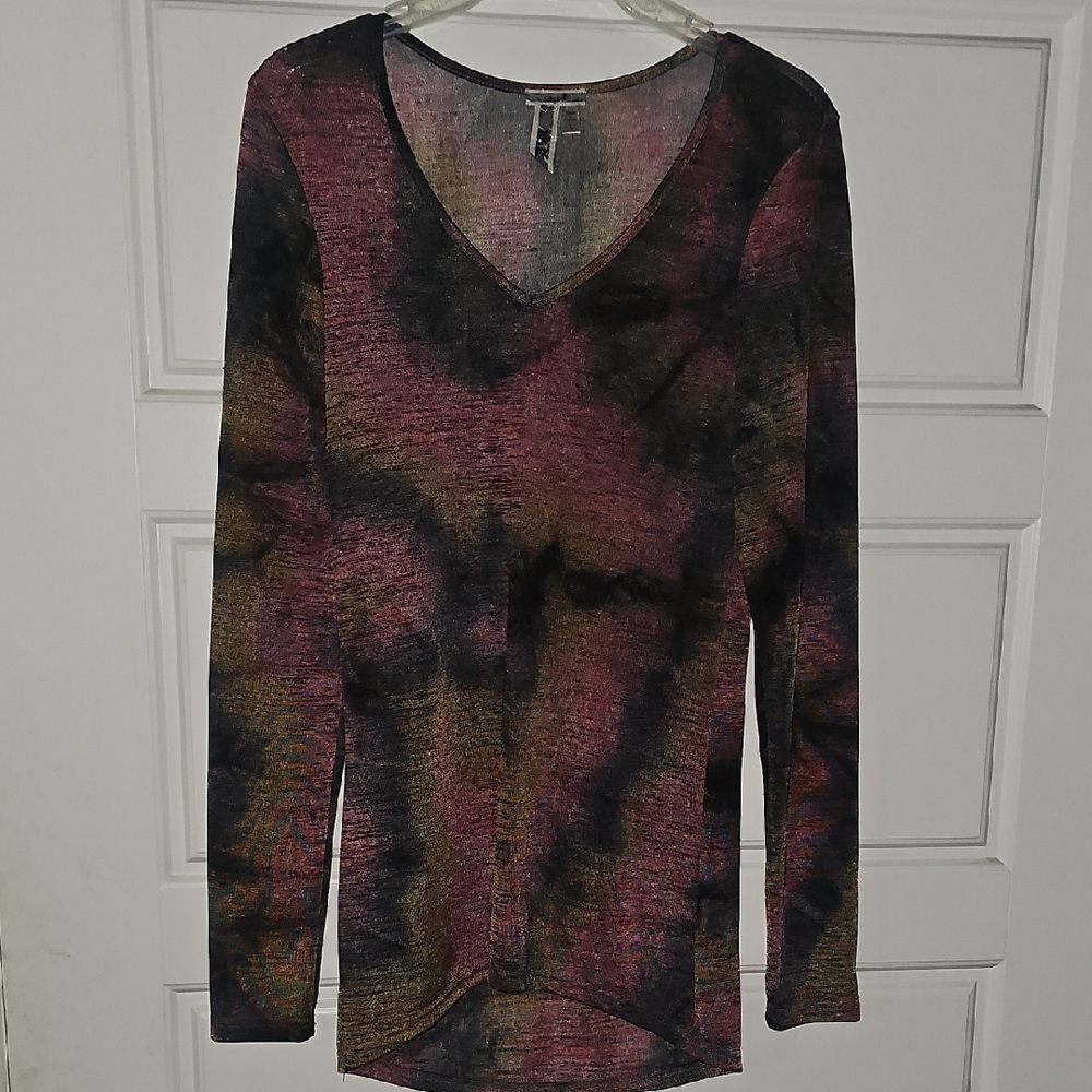 BKE Multicolor Tie-Dye Top